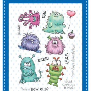 NEW Monster Daze Clear Stamps