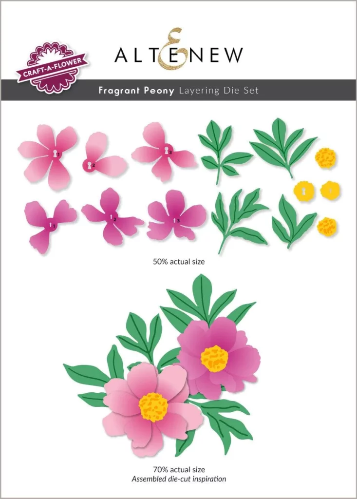 Craft-A-Flower: Fragrant Peony Layering Die Set