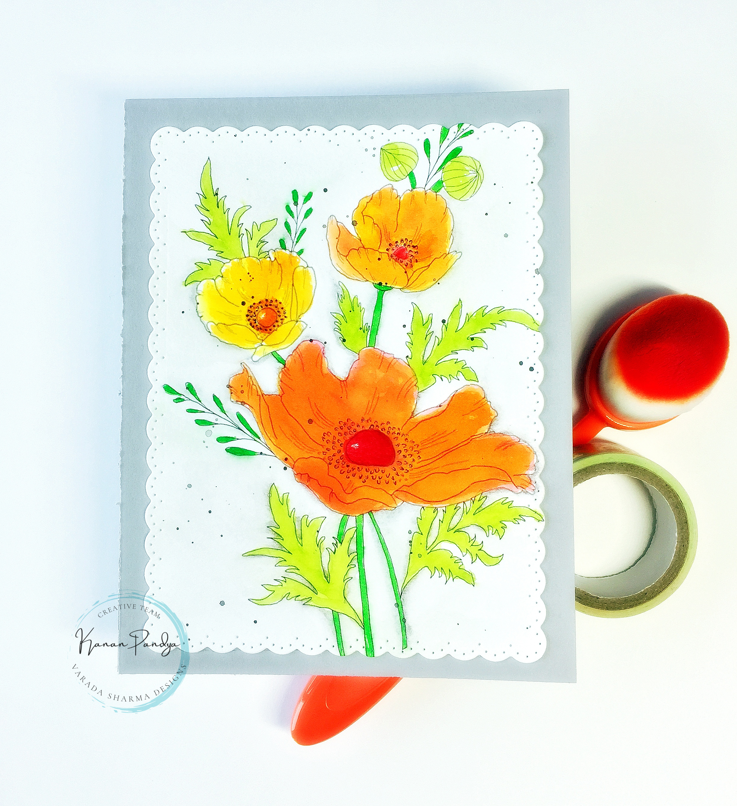 Floral Note Card – Varada Sharma Designs.