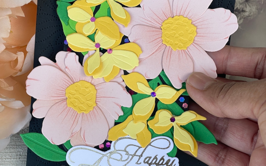 Floral Delight: Cascading Florals Card Front